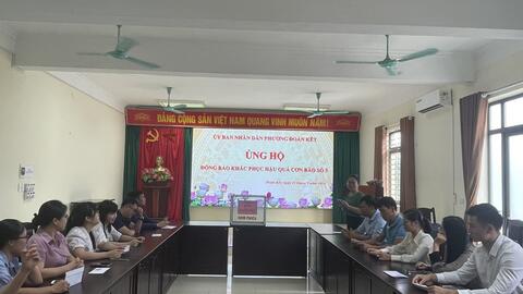 HOẠT ĐỘNG ỦNG HỘ  NHÂN DÂN CÁC TỈNH KHẮC PHỤC HẬU QUẢ CƠN BÃO SỐ 3
